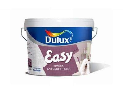 Краска Dulux TRADE мат Easy bs BW матовая вд краска для обоев и стен, 10 л