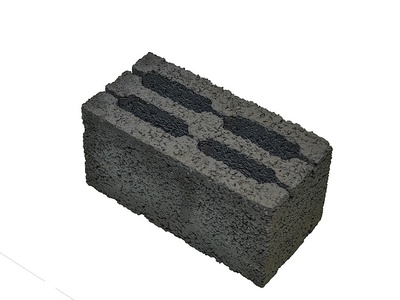 Камень стеновой керамзитобетонный пустотелый 390*190*188 мм, М-50, г.Тюмень, №3