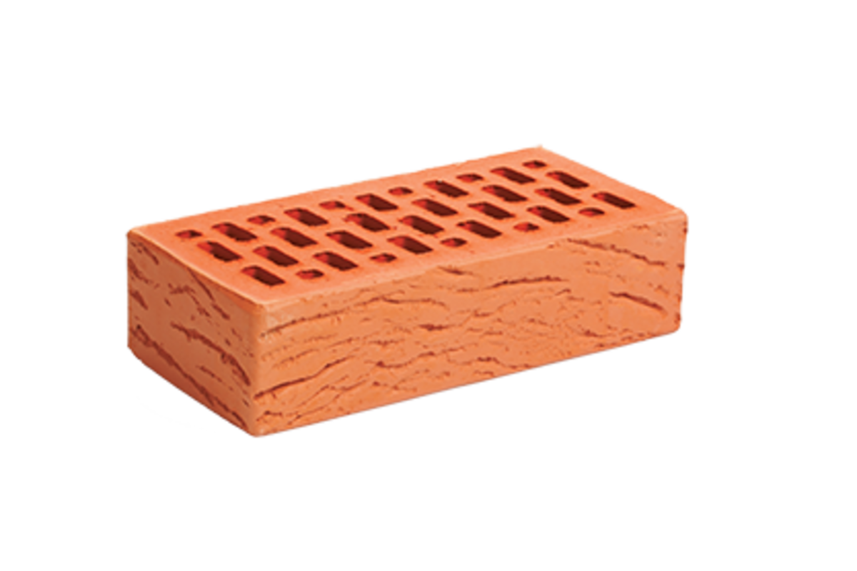 Кирпич керамический лицевой одинарный пустотелый Красный Антик М175, п.420 шт, г.Саранск