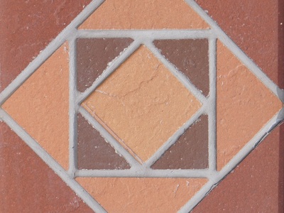 Вставка  мозаичная из клинкера (на сетке) 0,15*0,15 м, Square Микс, Экоклинкер