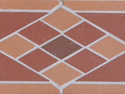 Подступенник мозаичный из клинкера (на сетке) 0,25*0,15 м, Rhomb Микс, Экоклинкер