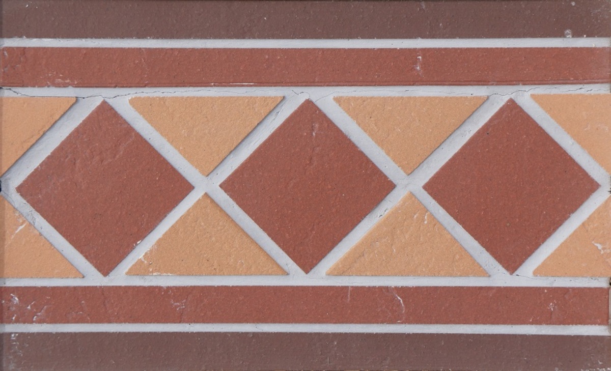 Подступенник мозаичный из клинкера (на сетке) 0,25*0,15 м, Square Микс, Экоклинкер