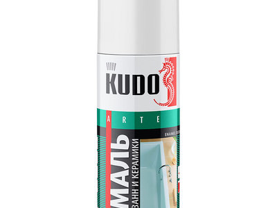 Эмаль для ванн белая KUDO, 520 мл 