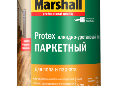 Паркетный лак PROTEX Parke Cila 40 (полуматовый) Marshall, 0,75 л